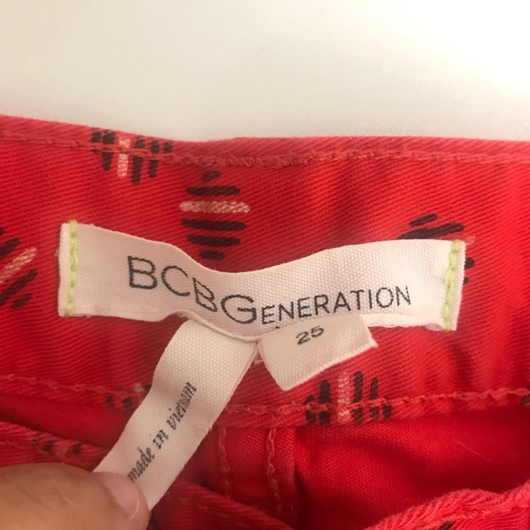 BCBGeneration Jasper Red Combo Skinny Leg Jean - Picture 7 of 7